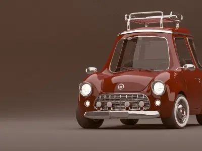 Cartoon Car  3D model