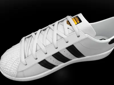 Adidas Superstar shoes 3D model