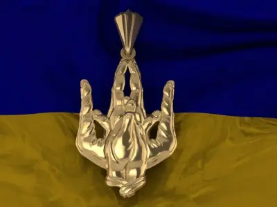 Ukrainian Trident 3D print model