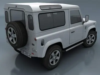 Land Rover Defender Low-poly 3D model