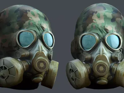 Helmet 3d model military combat Military Low-poly Low-poly 3D model 88