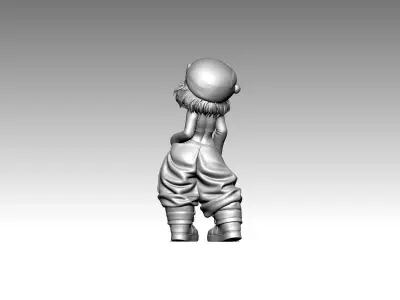 Modern art statue Cat funny with shoes  3D print model