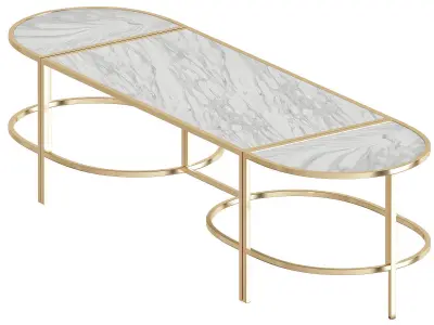 Coffee table-side table Collection 32 Pieces 3d model 3D model