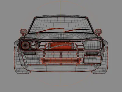 Car 3D model Hakosuka 3D model