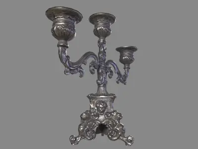 Candlestick Stand Low-poly 3D model