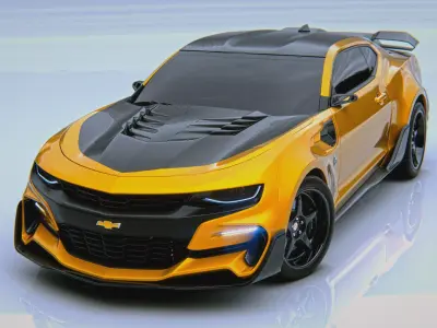 Bumblebee Chevrolet Camaro Transformers The Last Knight 3D model