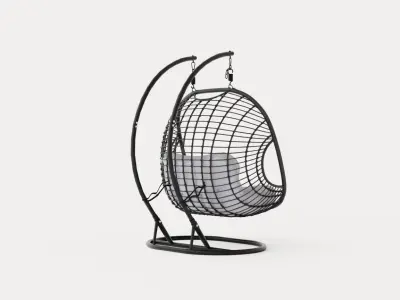 Sevilla Hanging Chair Double Low-poly 3D model