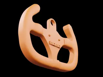 steering wheel Formula One Keychains Print 3d - blender 3d  Free 3D print model