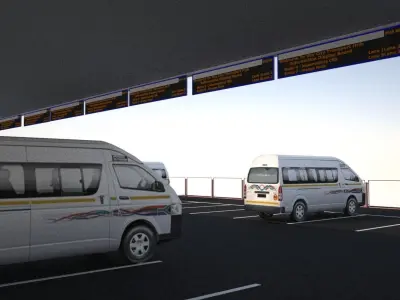 Transport Hub Taxi Rank 3D print model