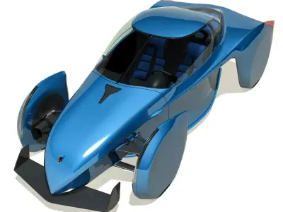 2013 Shrike GT Concept Sports EV 3D model