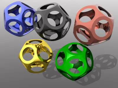 Dodeca Gyro Ball Free 3D model