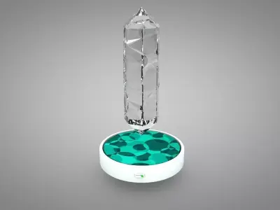 Crystal emerald incense burner Free 3D model