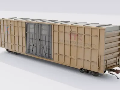 American Freight Boxcar 3D model
