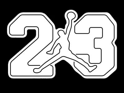 23 Jordan Neon Sign 3D model