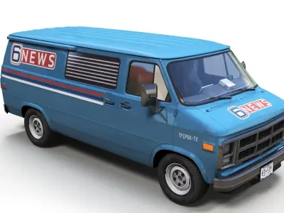 Newsvan Low-poly 3D model