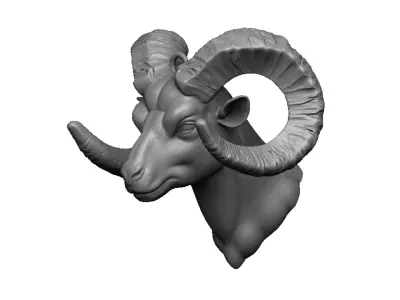 ram head 3D print model purchase