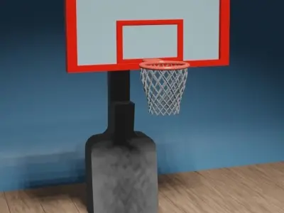 basketball court Low-poly 3D model get