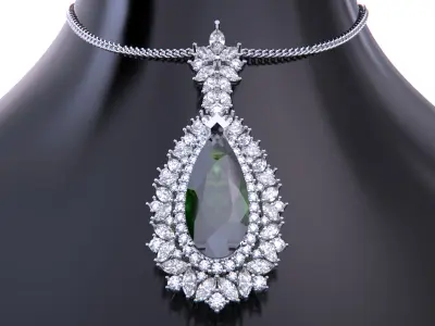 Jewelry necklace pendant 3D print model