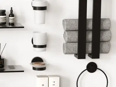 Bathroom accessories 30 3D model