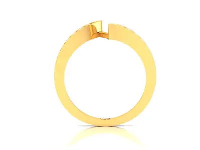 Band 3dm Render Details diamond ring gold 3D print model