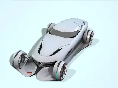 Racing car fantastic  car Buy one get 8 Free Low-poly 3D model