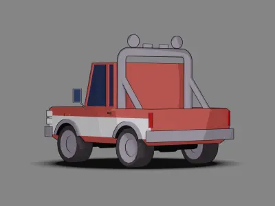 Car Low Poly Vehicle Low-poly 3D model