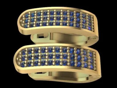 Earring 3D print model shop
