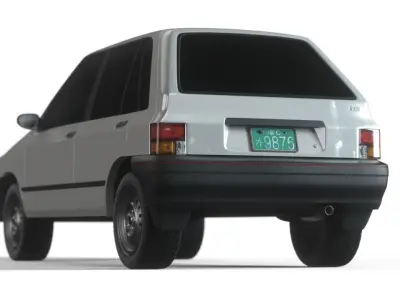 KIA PRIDE WA 1987 3D model