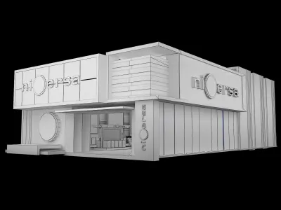 Exterior Design Tent Exhibition Stand a540b 3D model