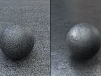 PBR Asphalt Pavement Texture