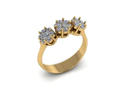 solitaire ring 3D model