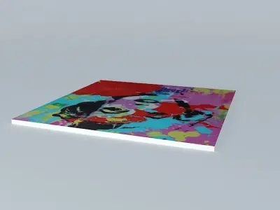 Pop Art - Marilyn Monroe Poster 70x70cm Free 3D model