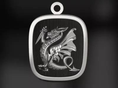 Chimera  pendant 3D print model