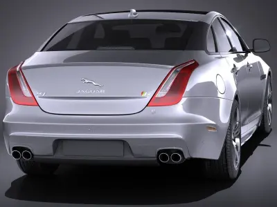 Jaguar XJR 2016 VRAY 3D model