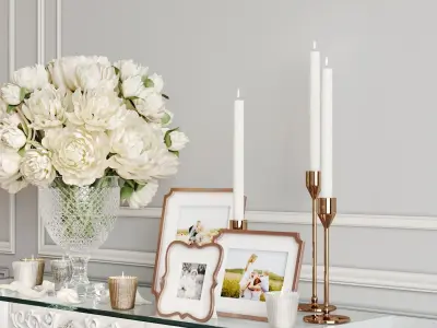 Decorative set 04 3D model 11