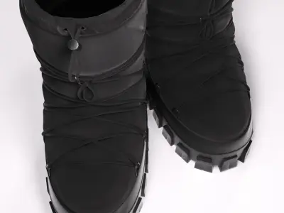 Prada snow boots 3D model