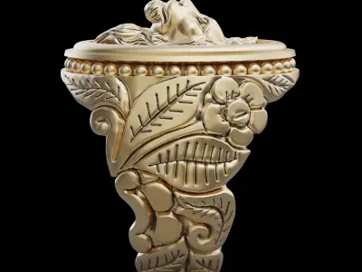 Lion ring silver gold jewelry printable 3d model 3D print model