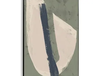 Plaster Two Photo Frame 371 Low-poly 3D model