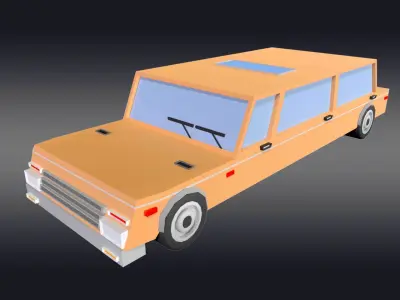 Cartoonish Car 3D model