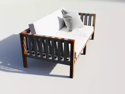 OutdoorRodhilanchairmistralset 3D model