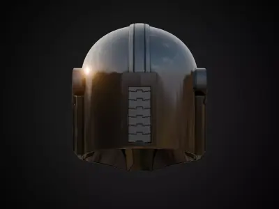 Din Djarin Helmet The Mandalorian Free 3D model