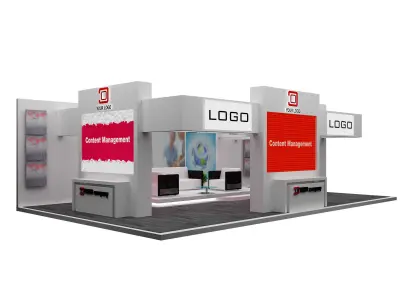 Booth Exhibition Stand a536a 3D model