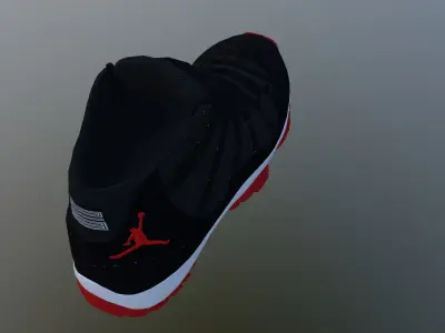 Sneakers Jordan Low-poly 3D model