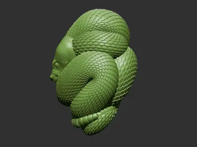 snake head 3D print model