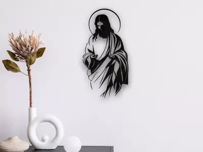 Jesus Wall Art 3D print model