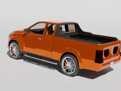 double cabin car  3D model