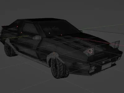 ae86 super star  Low-poly 3D model