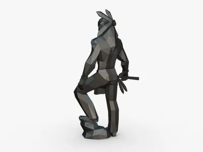 Warrior low poly 3D print model