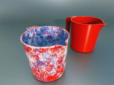 plastic mug Low-poly 3D model