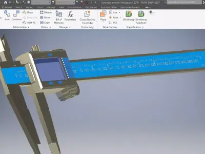 Electronic calipers 3d model 3D model